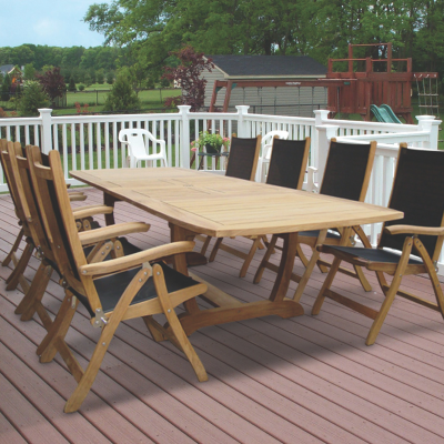 Royal Teak Collection 9 Piece Dining Set