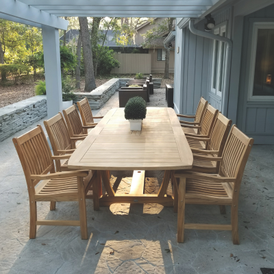 Royal Teak Collection 9-Piece Dining Set
