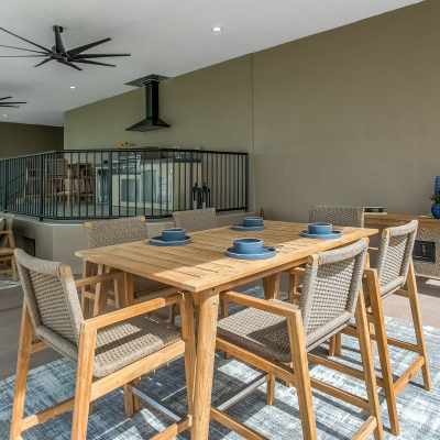 Royal Teak Collection 7-Piece Admiral Bar Arm Set