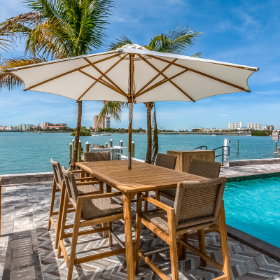 Royal Teak Collection 8-Piece Admiral Bar Arm Set