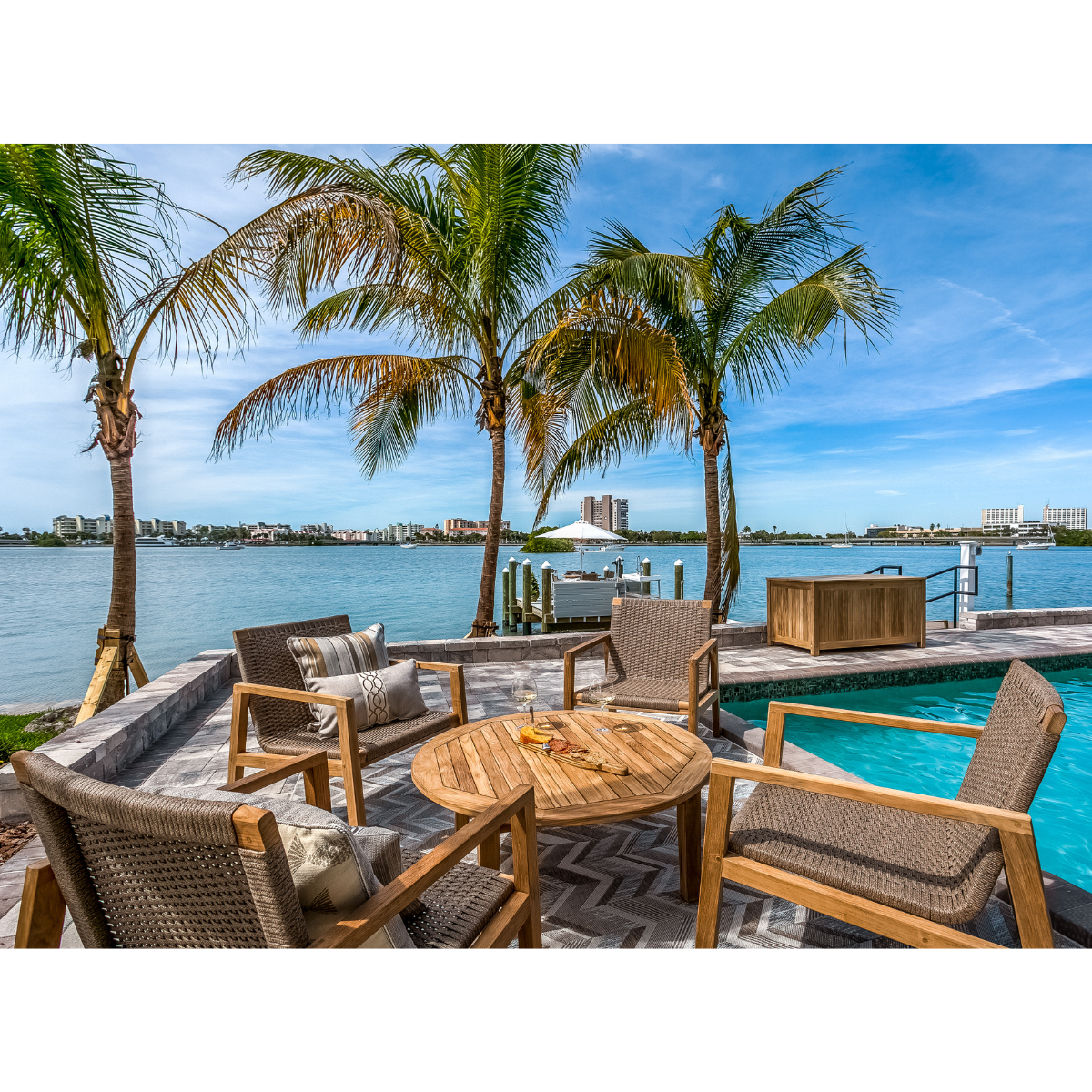 Royal Teak Collection 5-Piece Admiral Conversation Set Royal Teak Collection 5-Piece Admiral Conversation Set