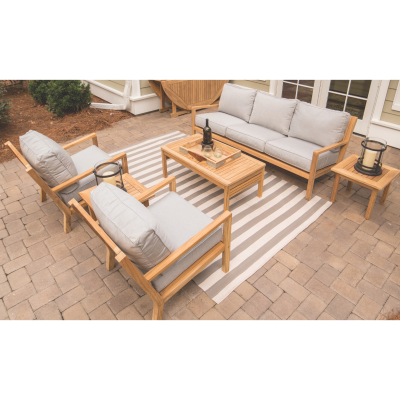 Royal Teak Collection 6 Piece Coastal Conversation Set