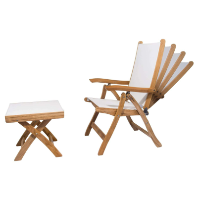Royal Teak Collection 5 Piece Florida Sling Conversation Set