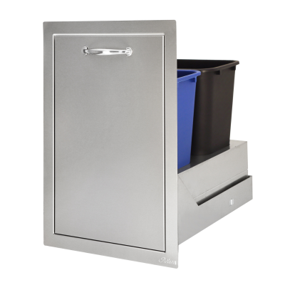Artisan 20-Inch Roll-Out Dual Trash Center - ARTP-TC2-20SC