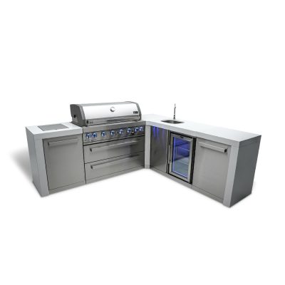 Mont Alpi 6-Burner Deluxe Island with Beverage Center - MAi805-D90BEV