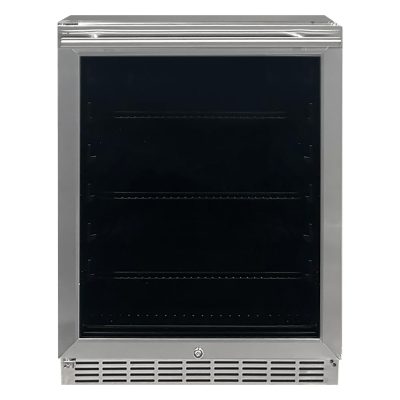 RCS Outdoor Rated Refrigerator With Reversible Glass Door - REFR2D
