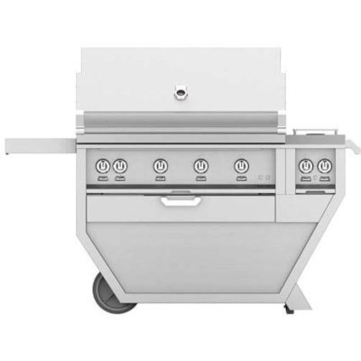 Hestan 42" Freestanding Gas Grill with Infrared Rotisserie and Double Side Burner - GxBR42CX2-x