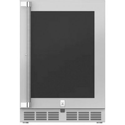 Hestan 24" 5.2 Cu. Ft. Outdoor Rated Refrigerator with Glass Locking Door - GRGx24